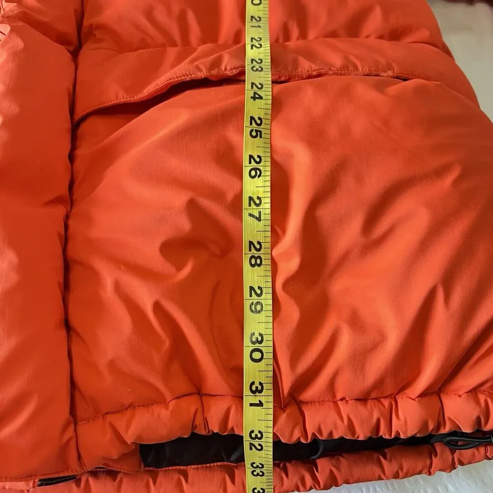 The North Face Retro Himalayan Down Parka Jacket Orange Black Unisex Large/XL